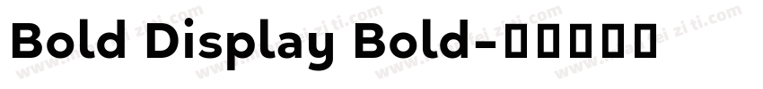 Bold Display Bold字体转换